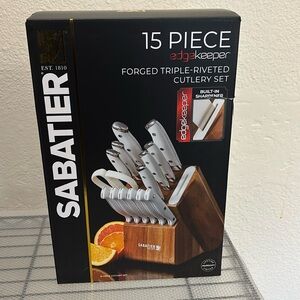 15 Piece Sabatier forged triple-riveted cutlery set